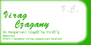 virag czagany business card